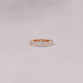 Emerald Cut Lab Grown Diamond Full Eternity Wedding Band